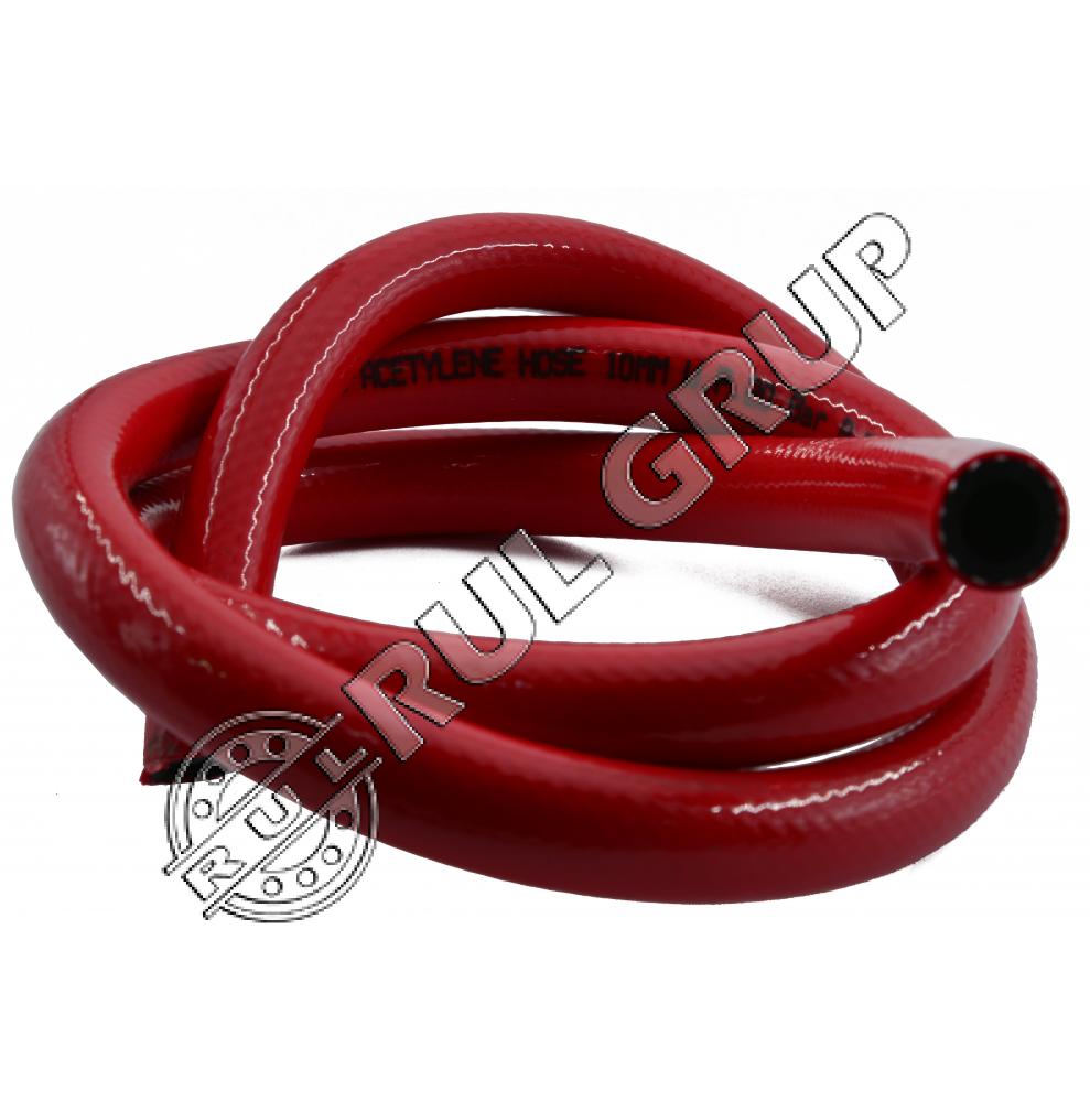 FURTUN ACETILENA 10MM 10 BAR ROSU BRECKNER